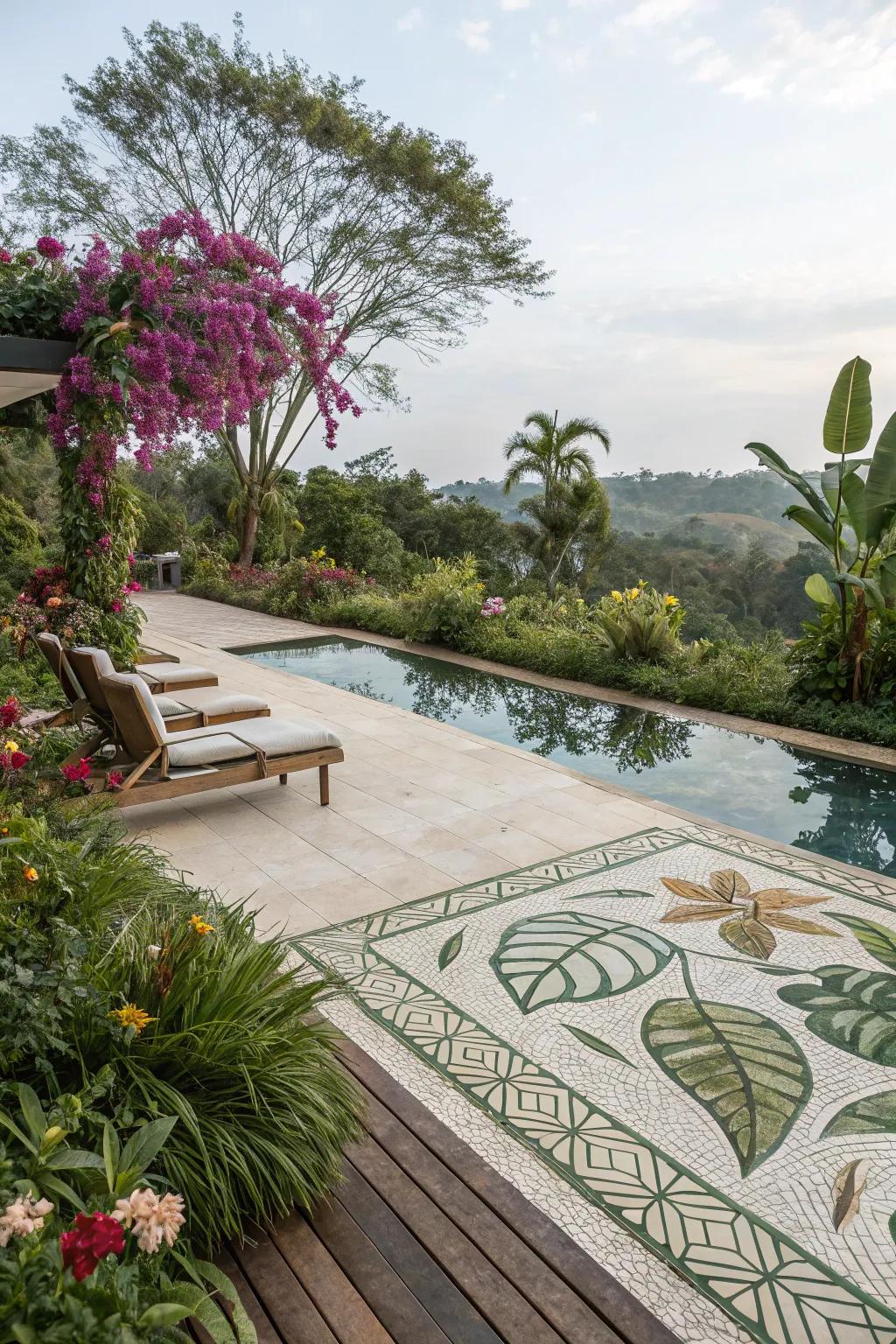 Bring nature to your pool deck with inspired designs.