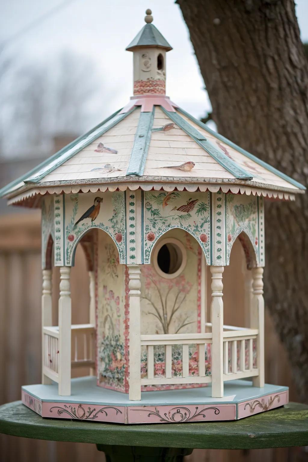 Backyard beauty: Gazebo-style birdhouse
