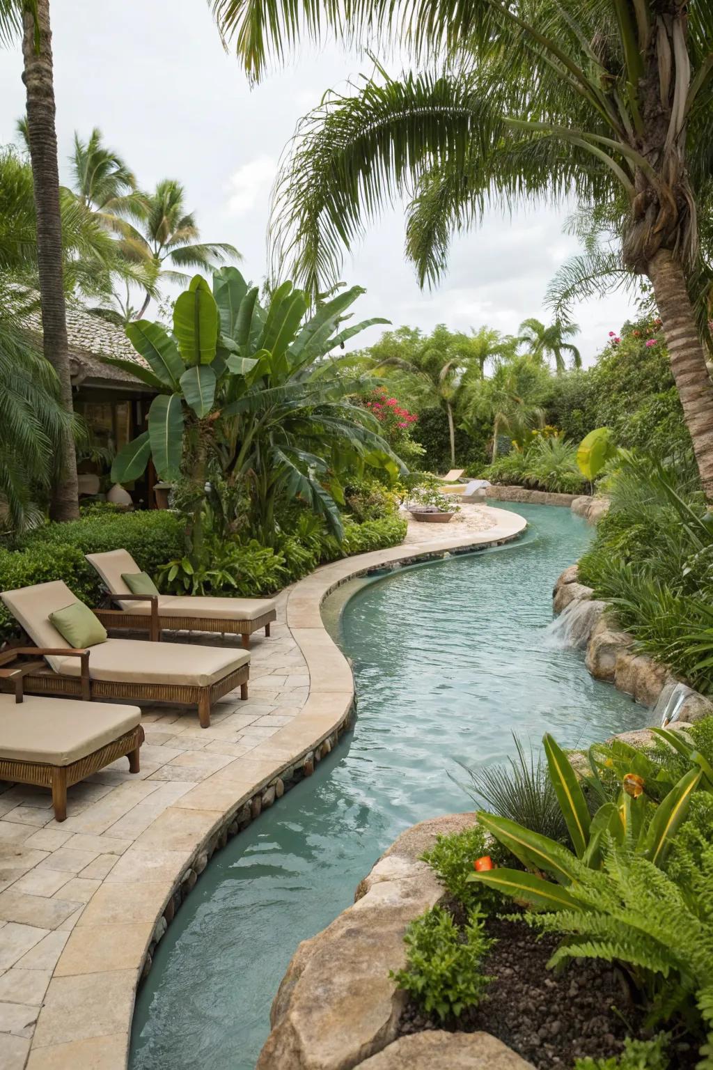 Drift away in your own lazy river.