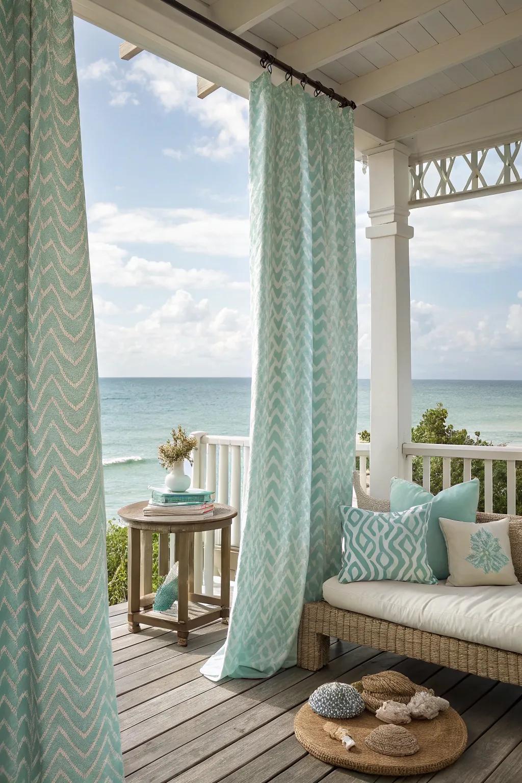 Invite whimsy with wave patterns.