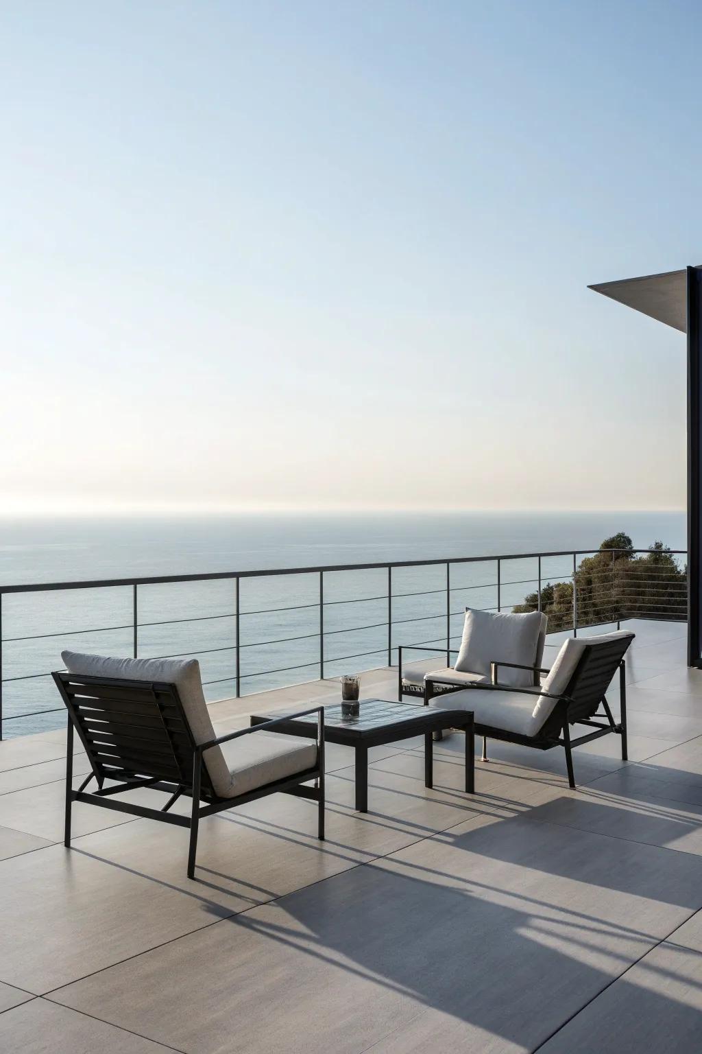 A minimalist deck that embraces simplicity and elegance.