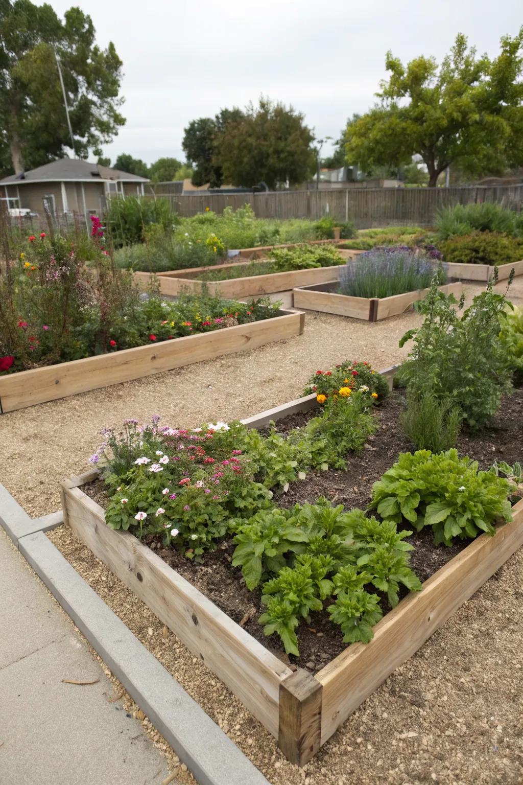 Decomposed granite as a durable and beautiful ground cover.