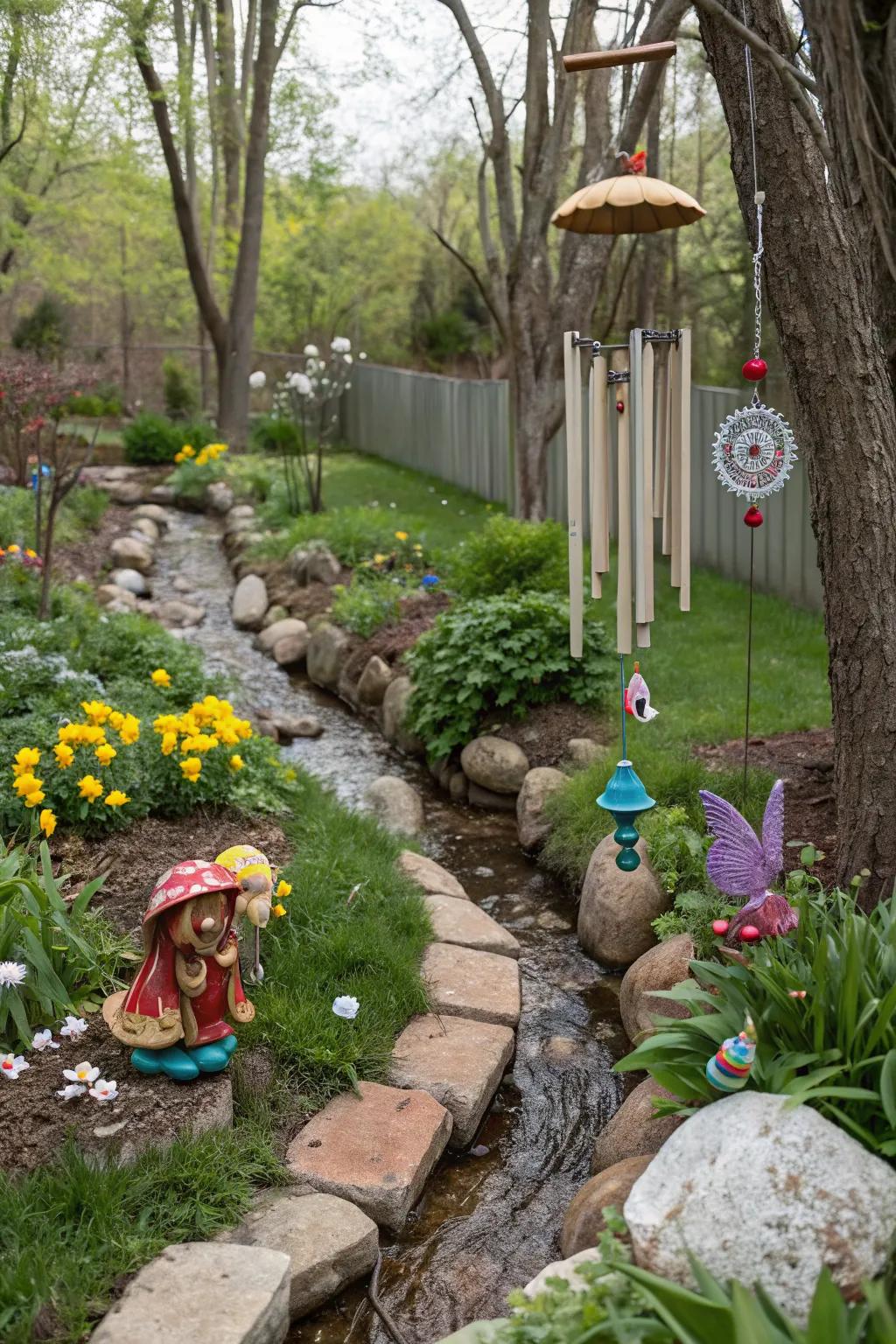 Add personality with creative garden art accents.