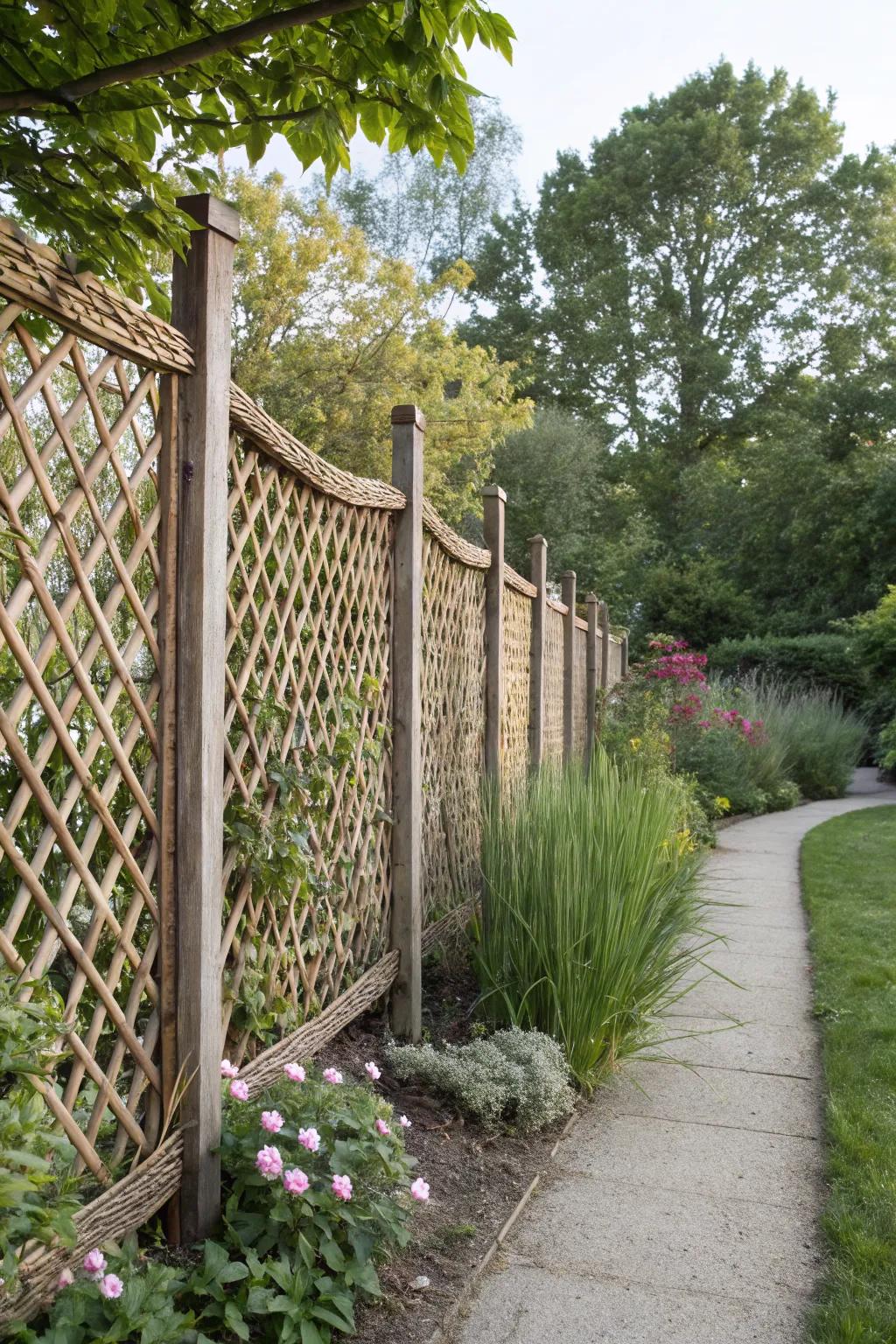 Recycled materials offer eco-friendly lattice solutions.