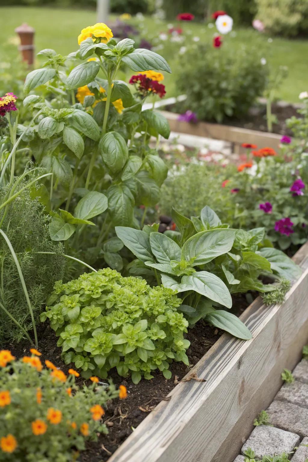 Edible greenery combines beauty with bounty.