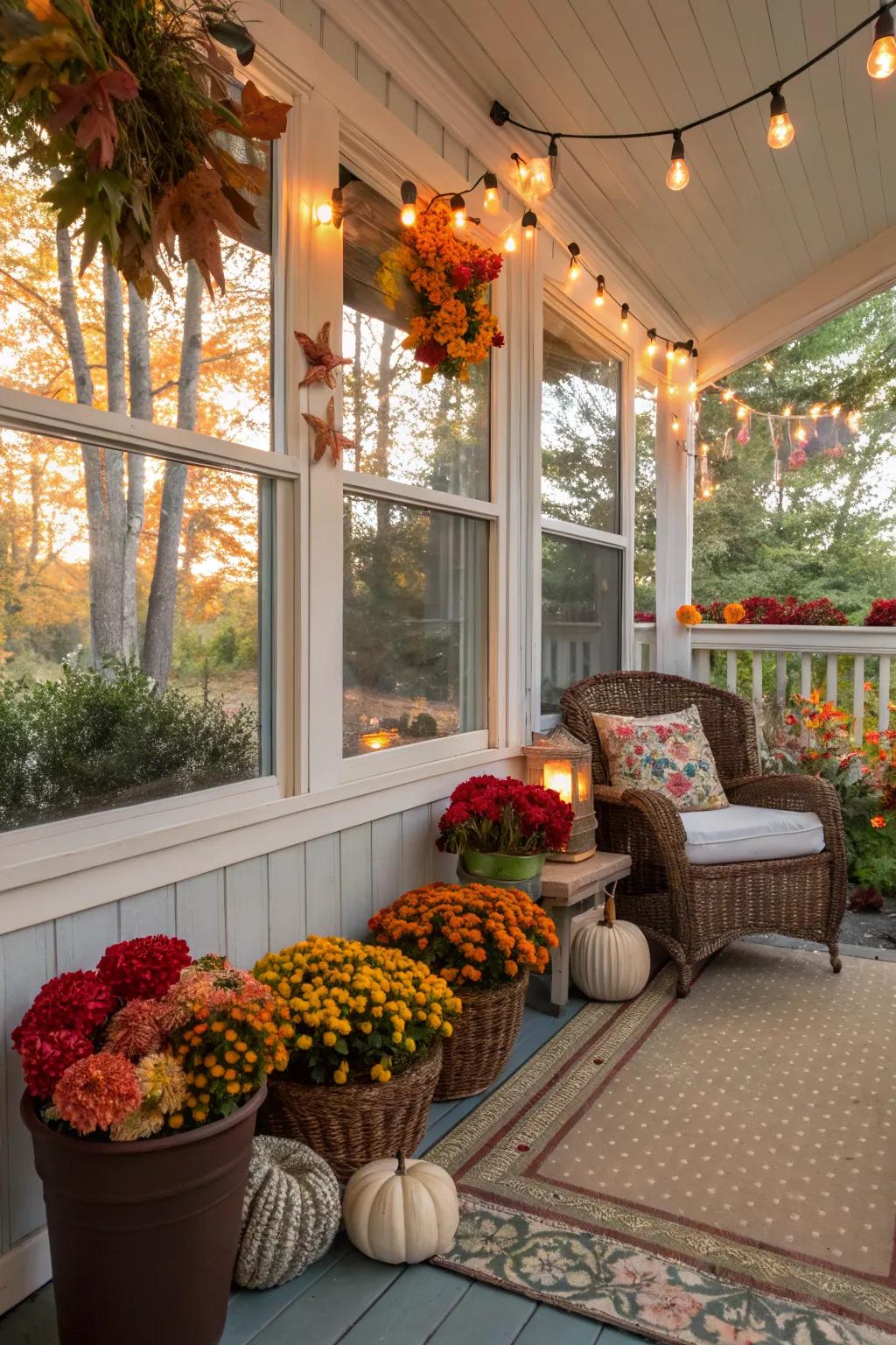 Seasonal decor keeps your porch lively and updated.