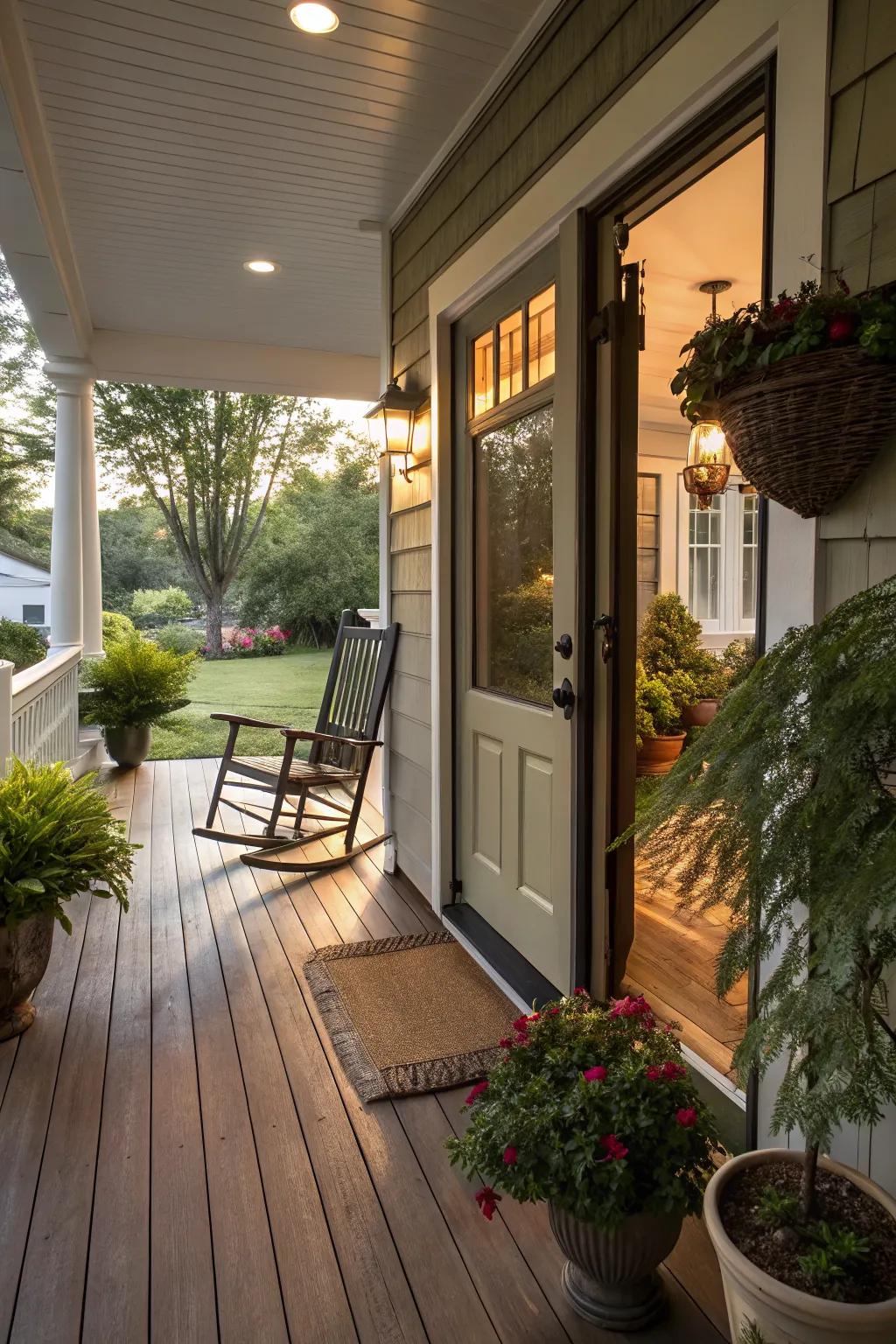 Extend your door for warmth and practicality.