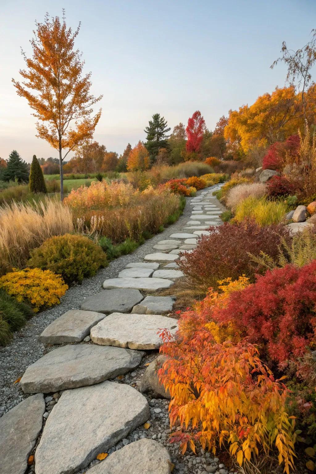 Natural stones create a clean and defined edge for your garden.