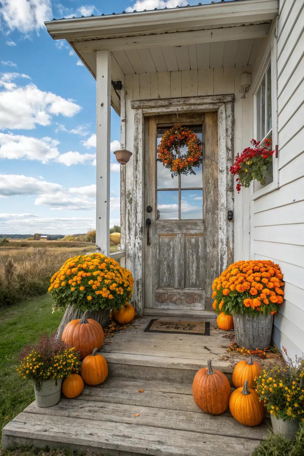 Seasonal decor keeps your entry vibrant and inviting.