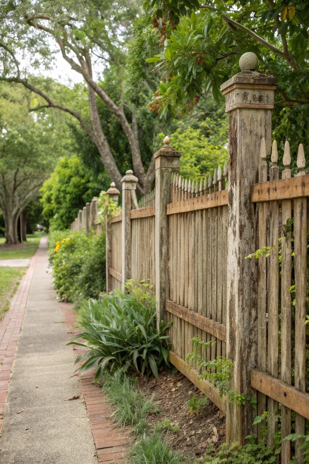 Reclaimed materials add rustic charm and uniqueness.