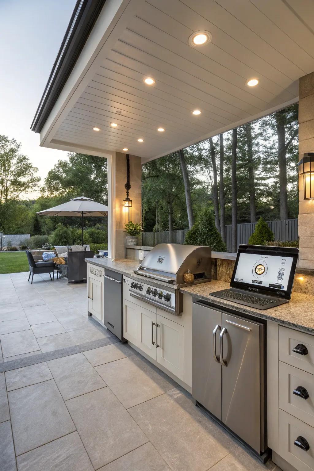 Smart technology enhances functionality and ease.