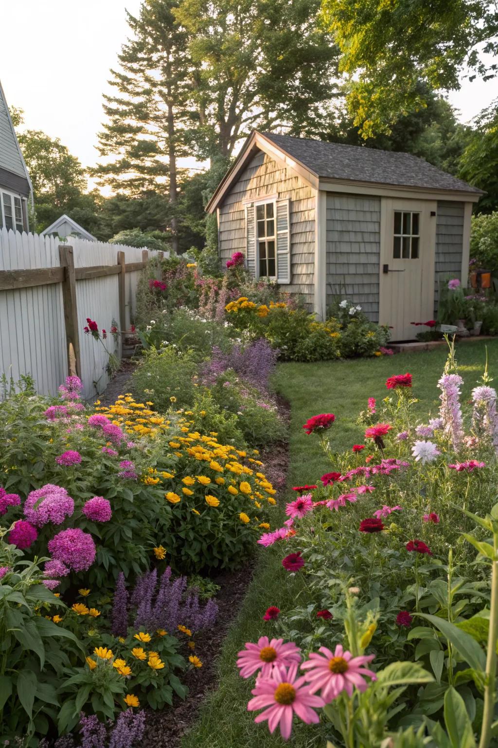 Cottage gardens evoke nostalgia and timeless beauty.