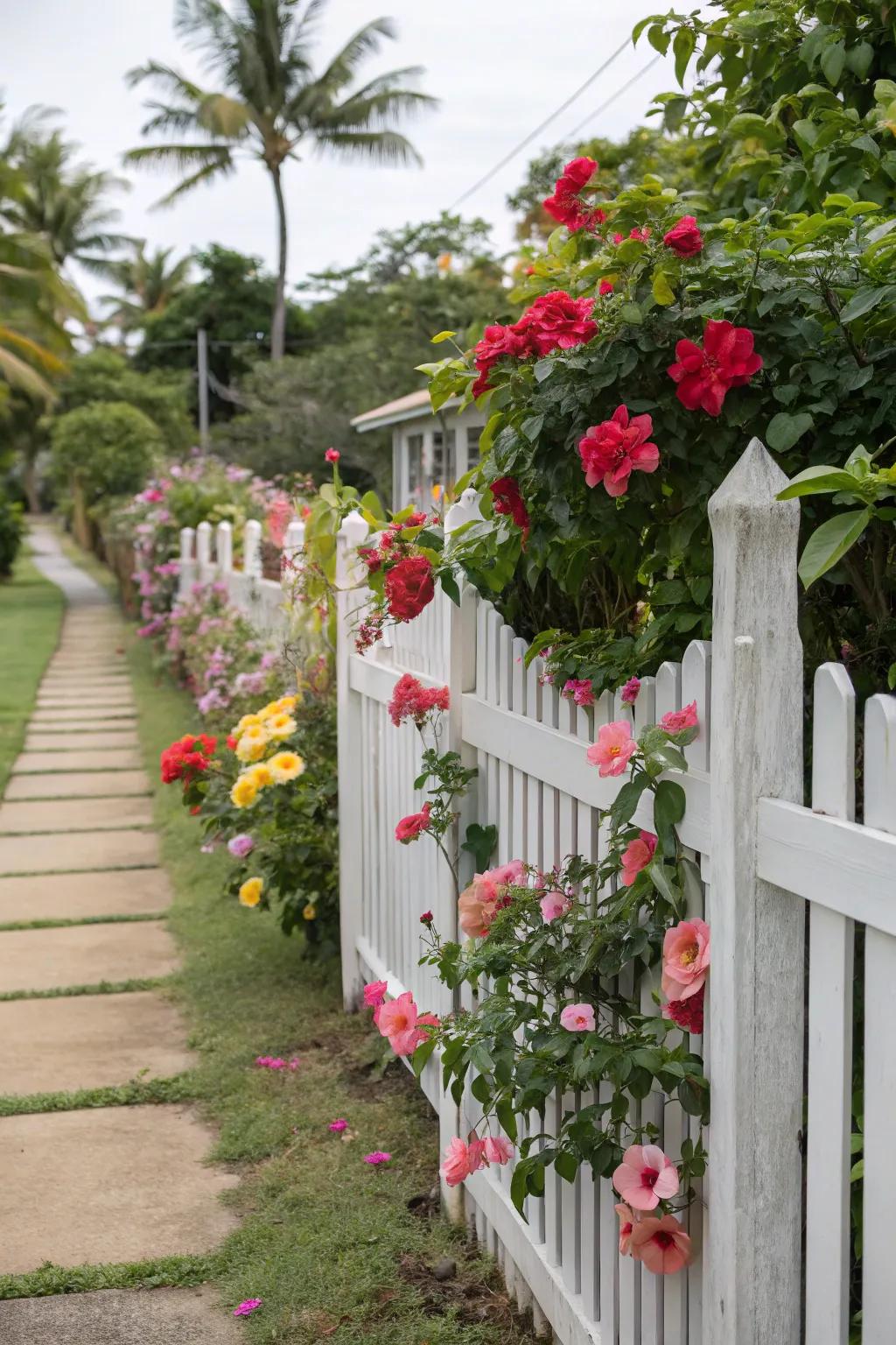 Themed sections add diversity and interest to your fence.