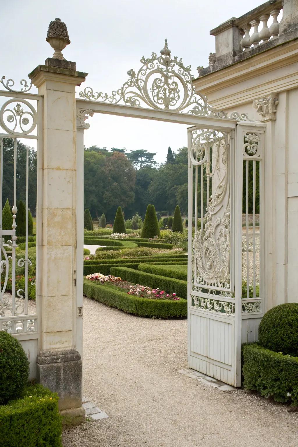A garden gate that invites and intrigues.