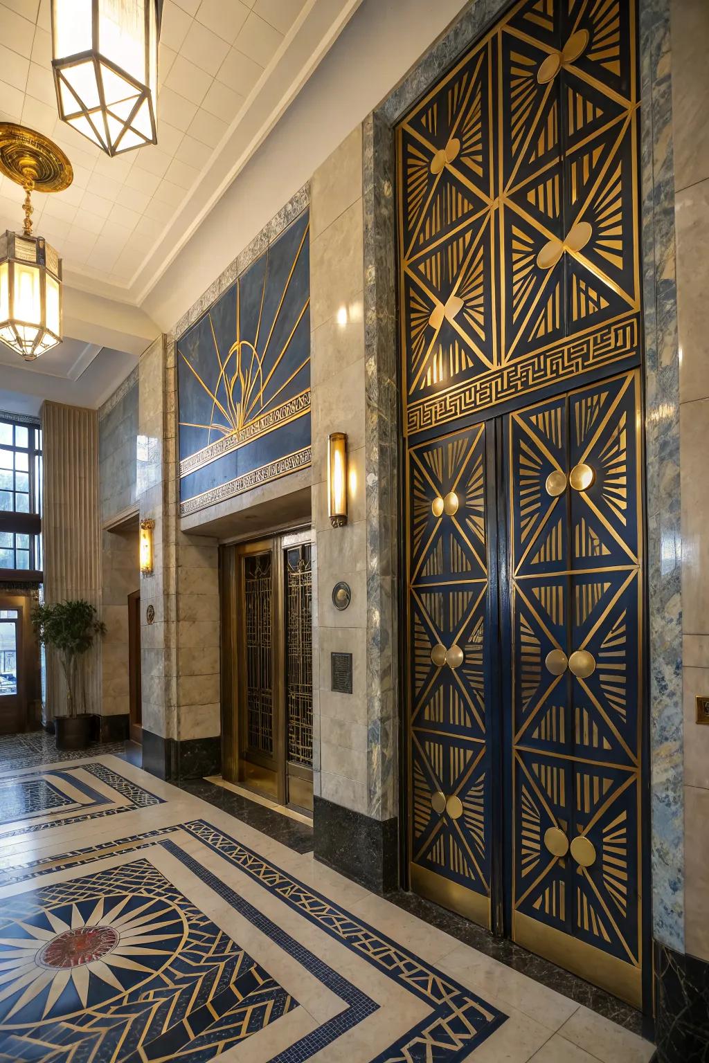 Make an impression with bold Art Deco tiles