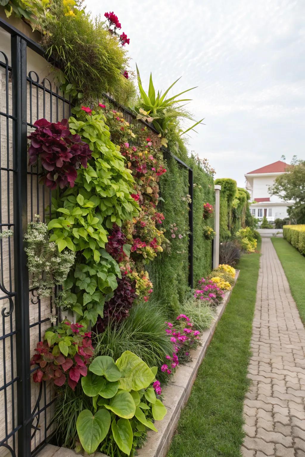 Bring your walls to life with a vertical garden fence.