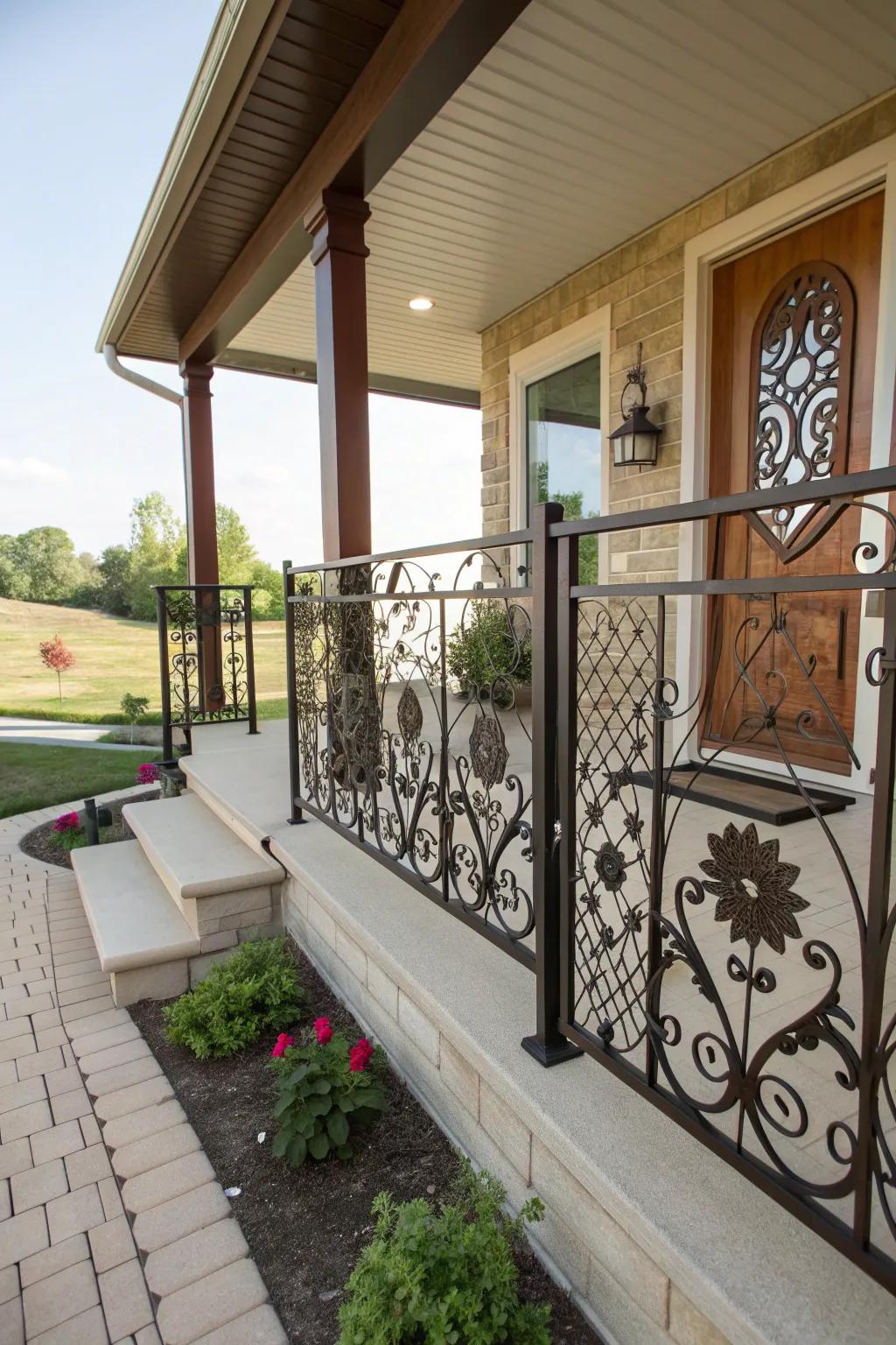 Custom cutouts add a unique artistic flair to your porch railings.