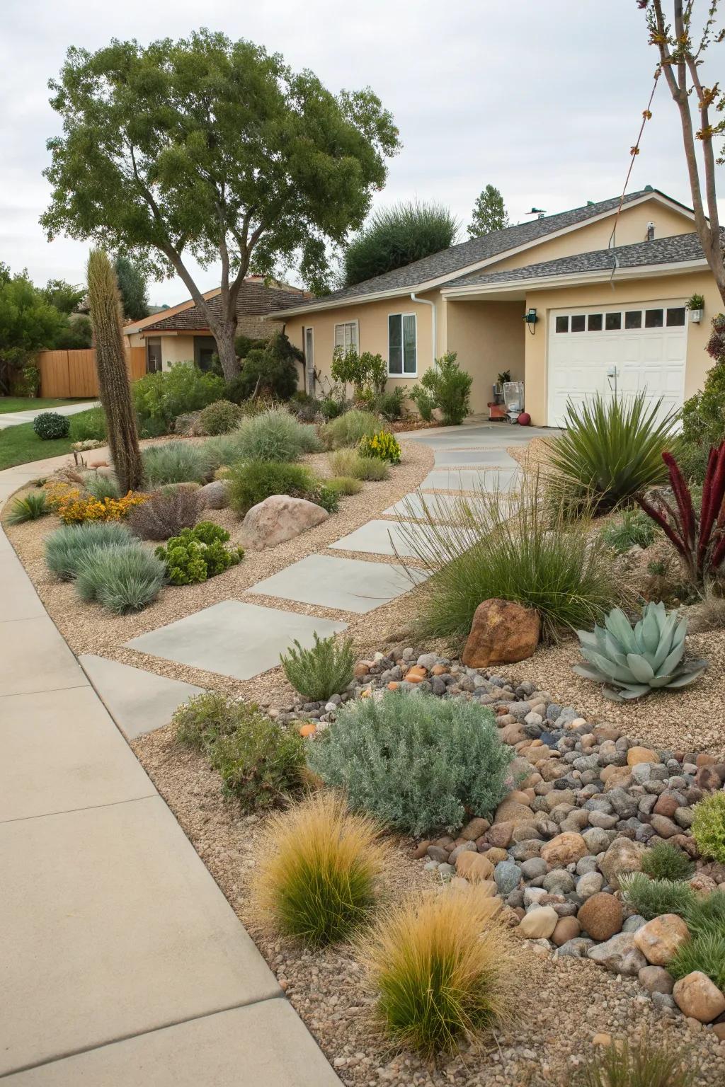 Xeriscaping keeps your garden thriving during dry spells.