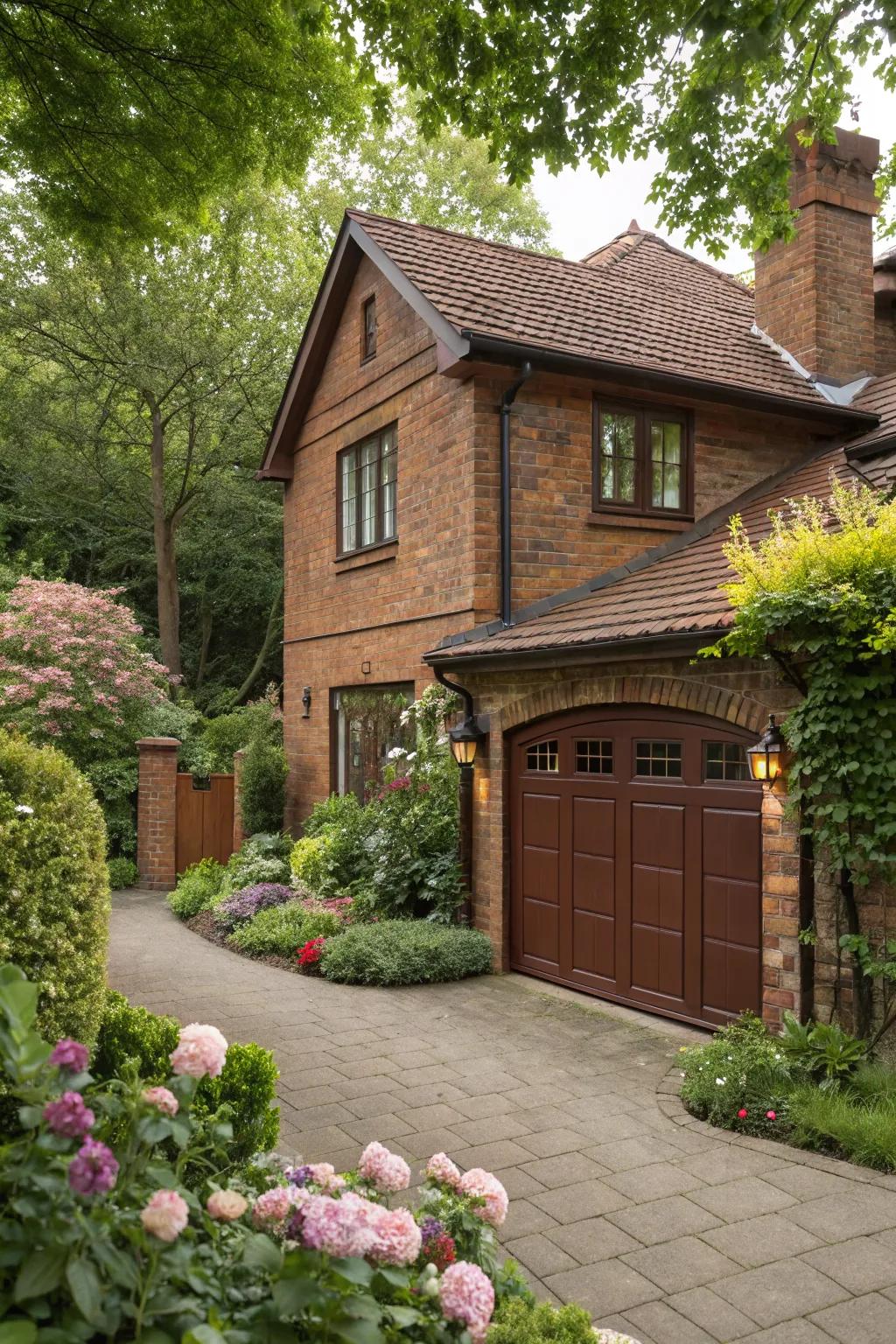Rich chocolate brown adds warmth and classic appeal.
