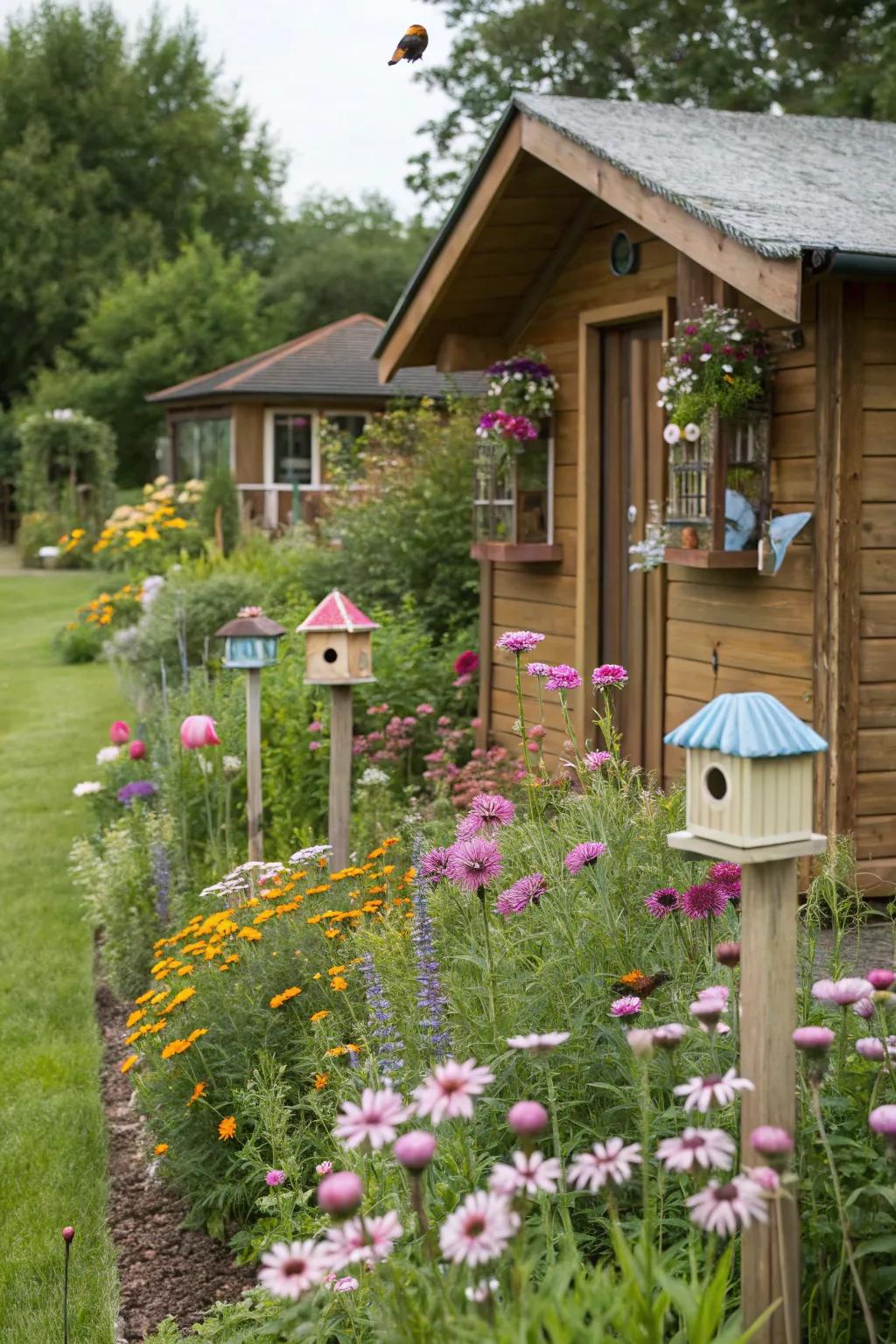 A wildlife-friendly garden bungalow buzzing with life.