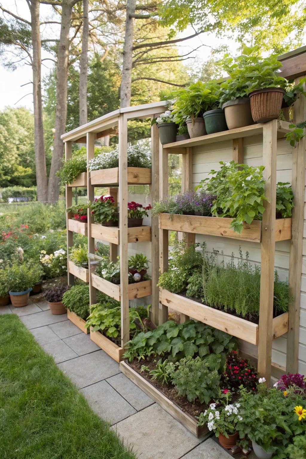 Space-efficient corner shelving units.