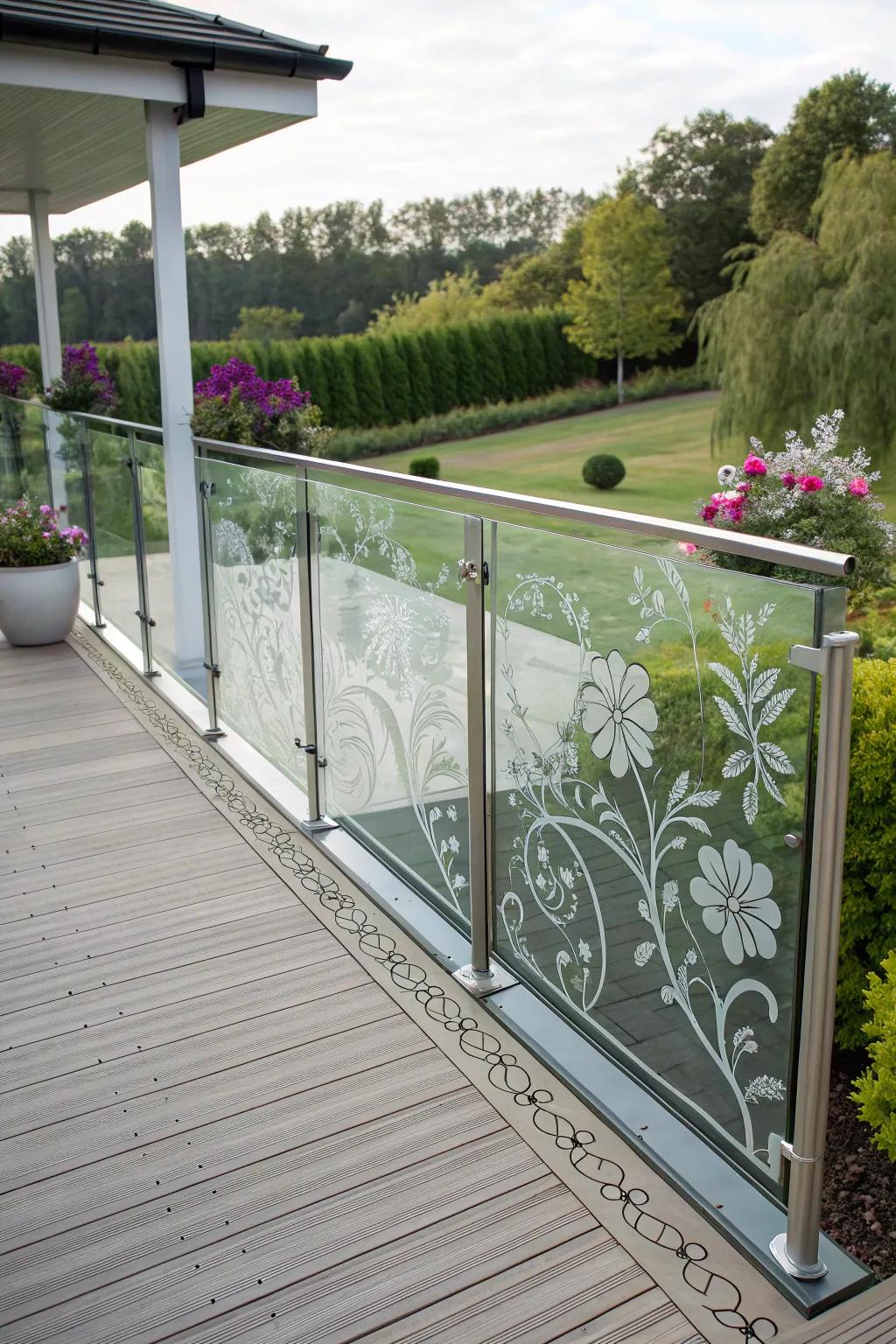 Add a personal touch with etched glass designs.