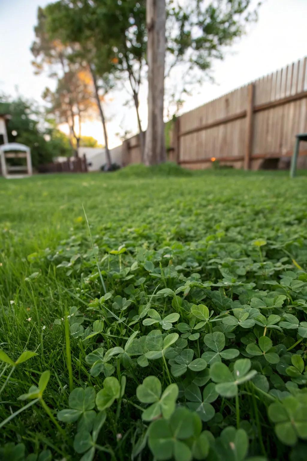 Microclover offers a lush, sustainable alternative to traditional grass lawns.