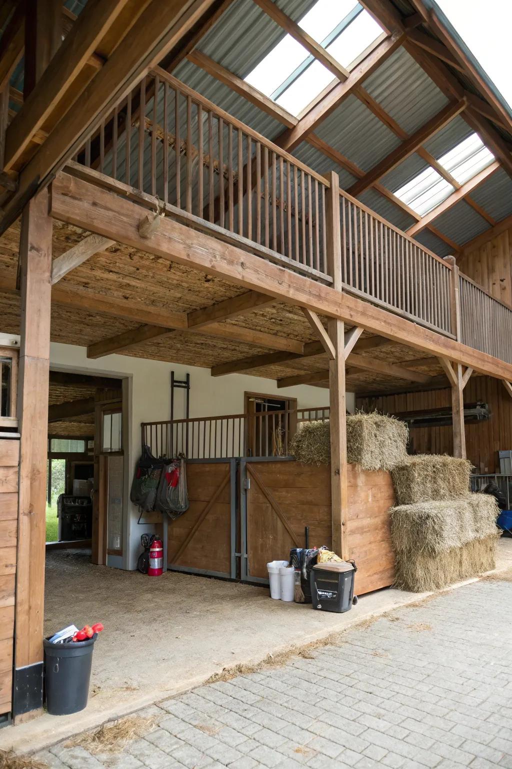 Loft space offering versatility and charm