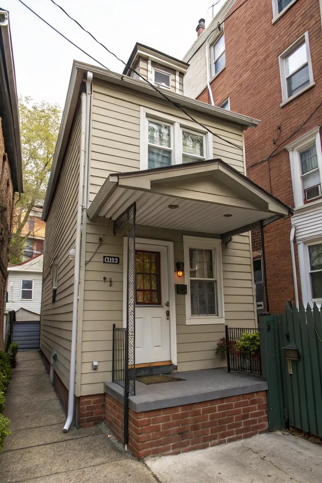 A compact overhang that maximizes utility in small spaces.