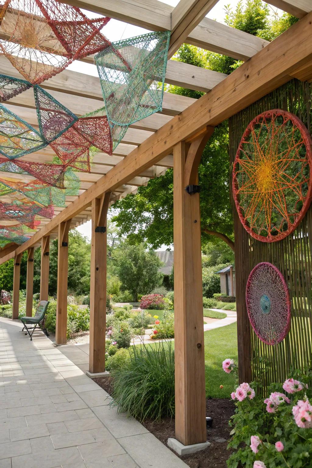 String art adds a burst of modern flair.
