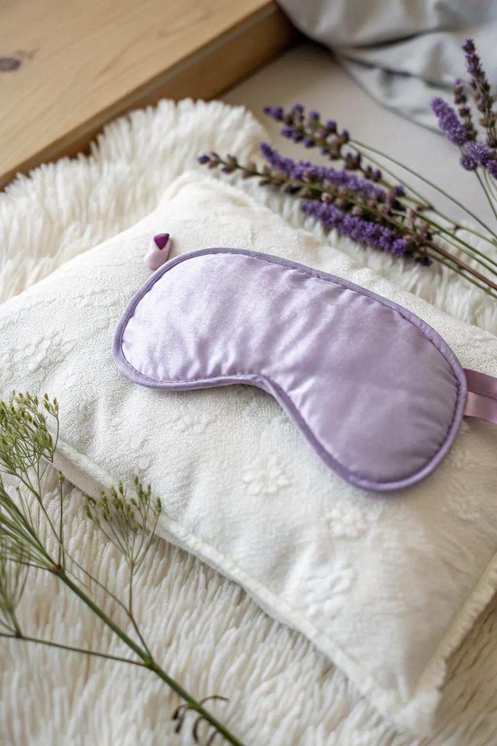 Revive tired eyes with a chilled eye mask.