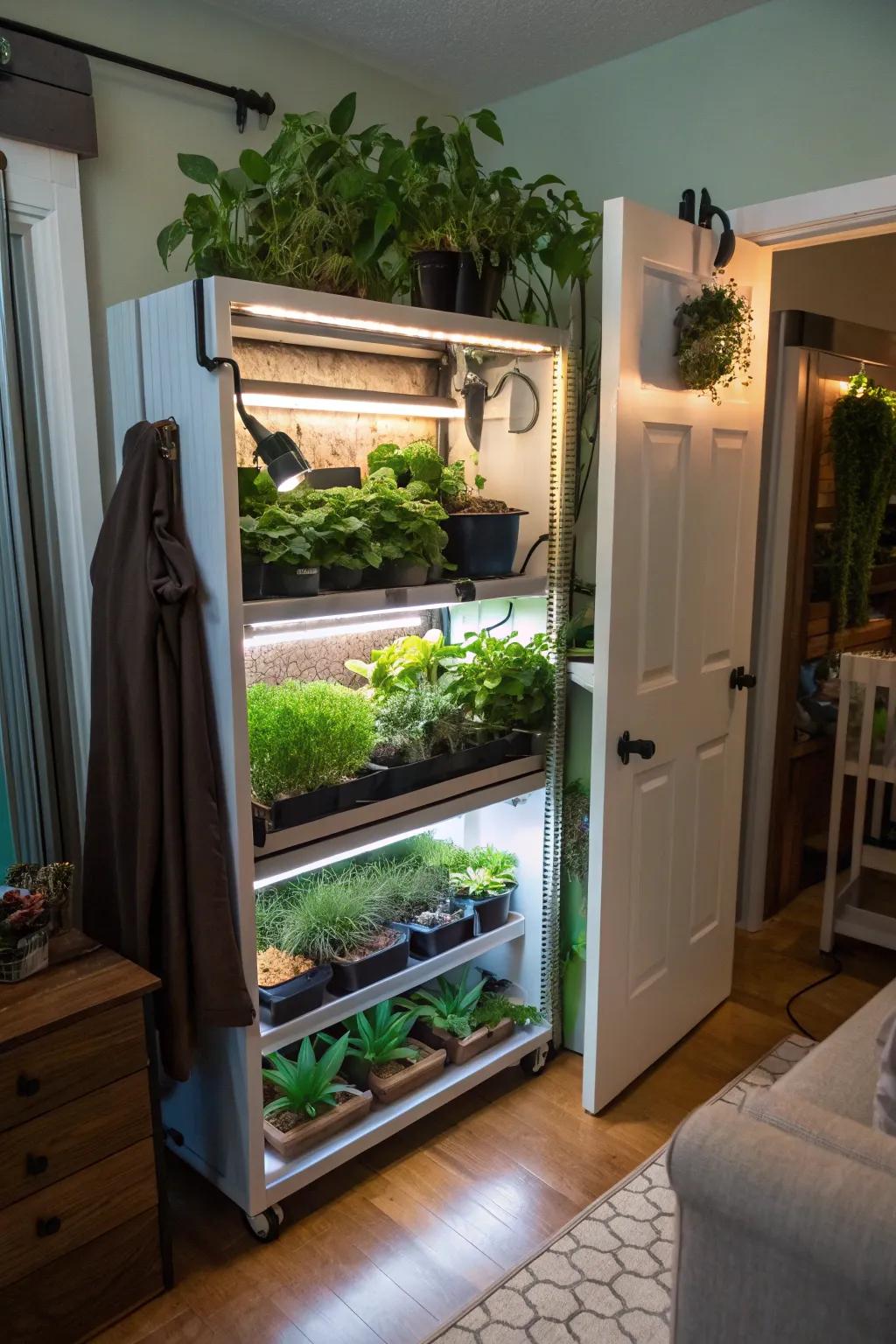 Transform a closet into a hidden hydroponic paradise.