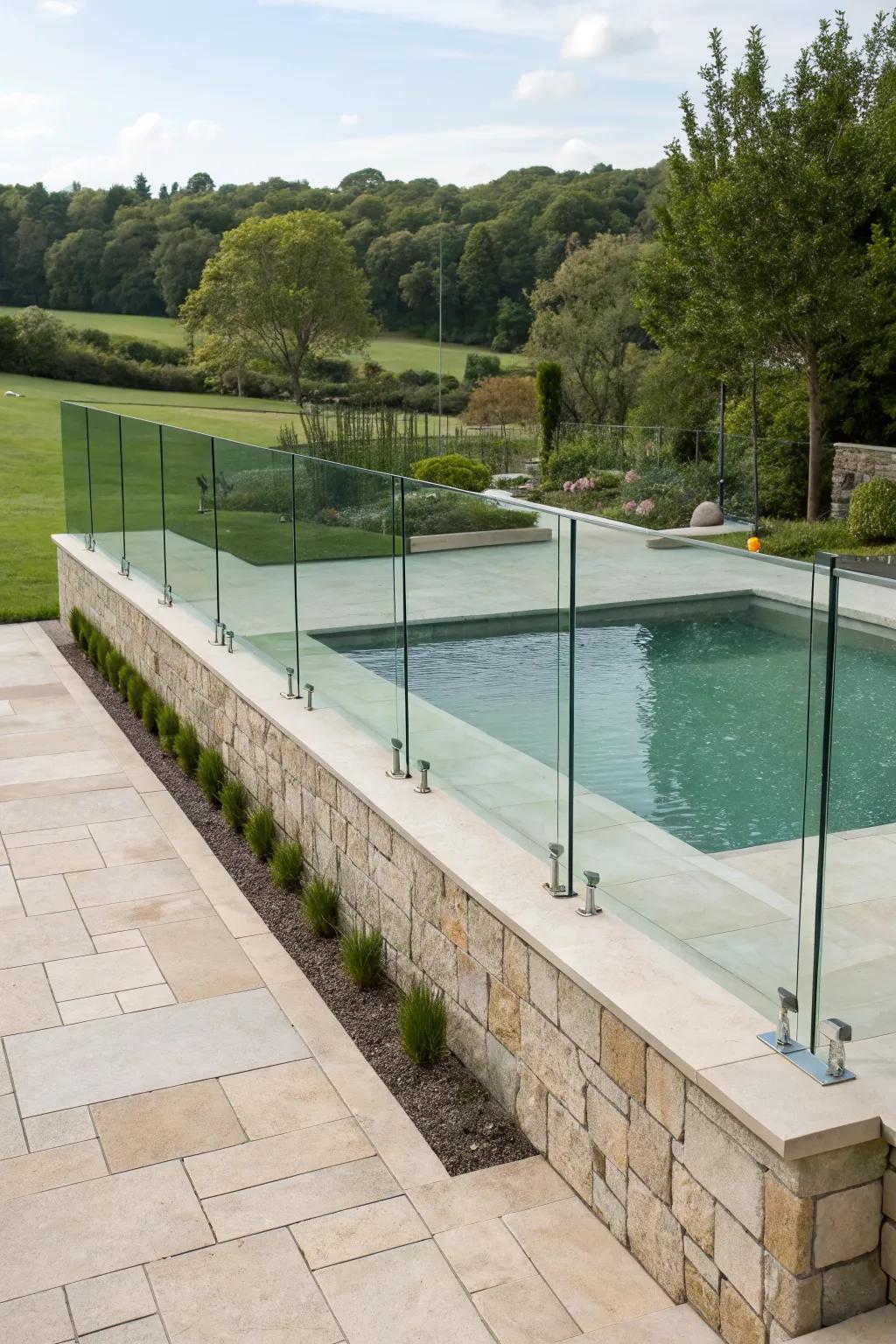 Enhance openness with luxurious glass panels.