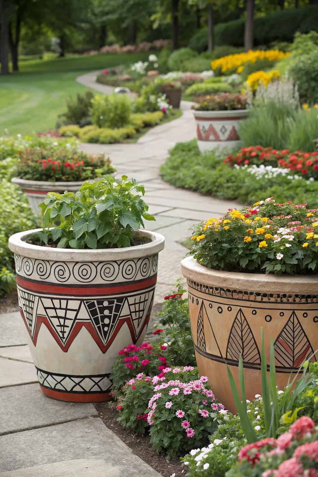Add global flair with cultural pattern designs.