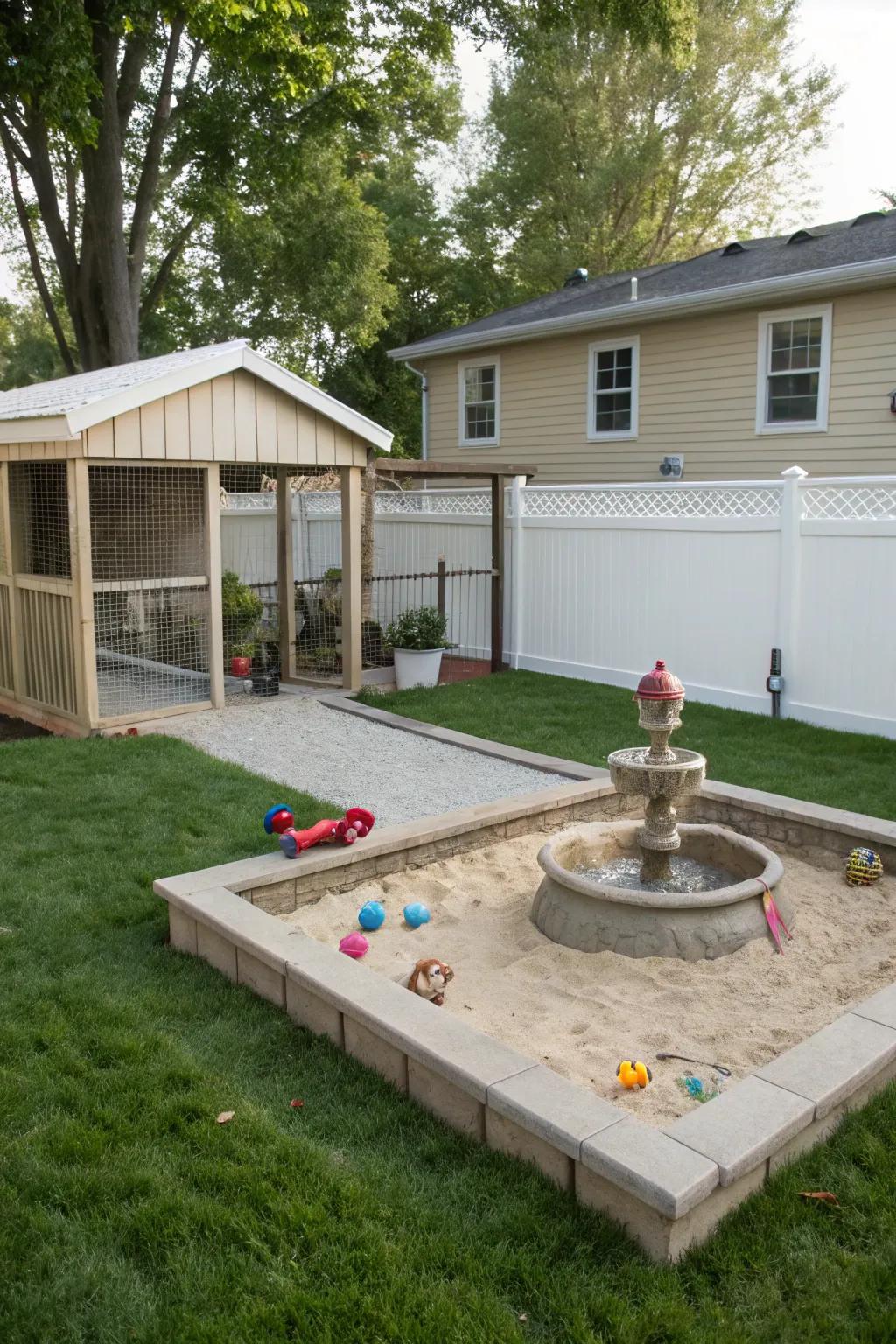 Interactive features for playful and active pets.