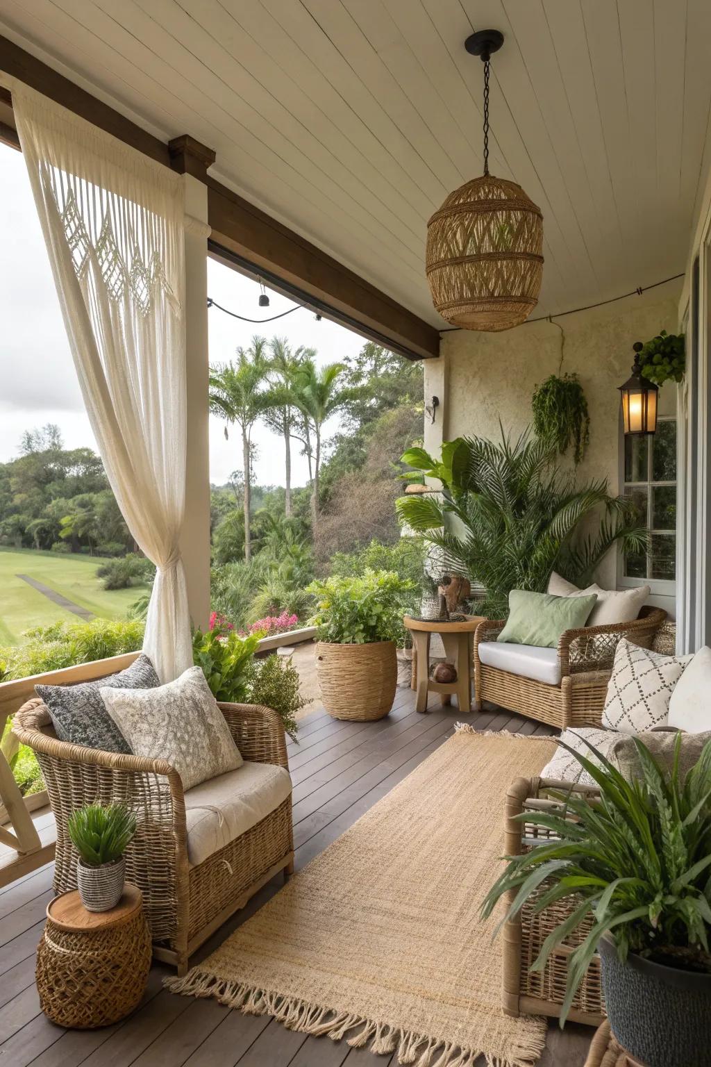 Sustainable materials add style and conscience to your lanai.