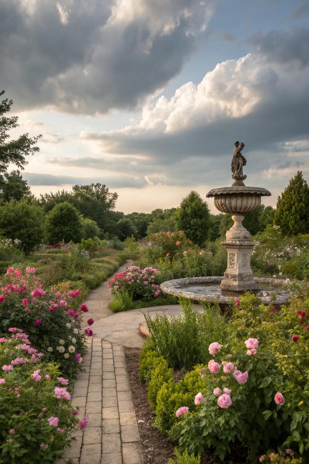 Sculptural elements add personality and interest to your garden.