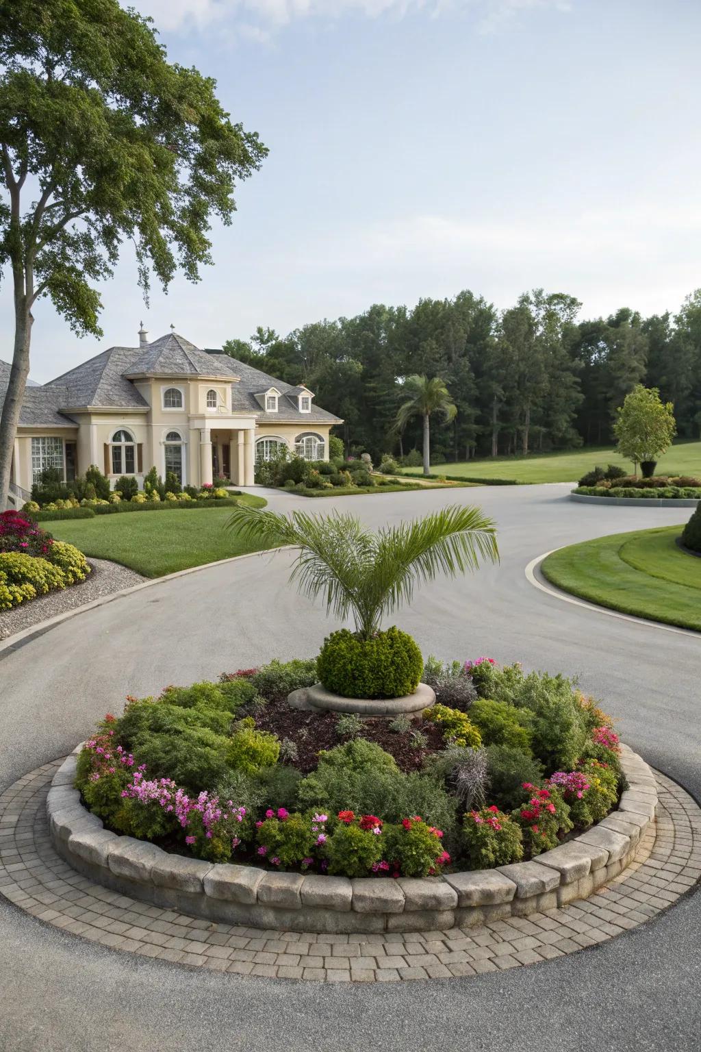 A driveway showstopper for a grand entrance.