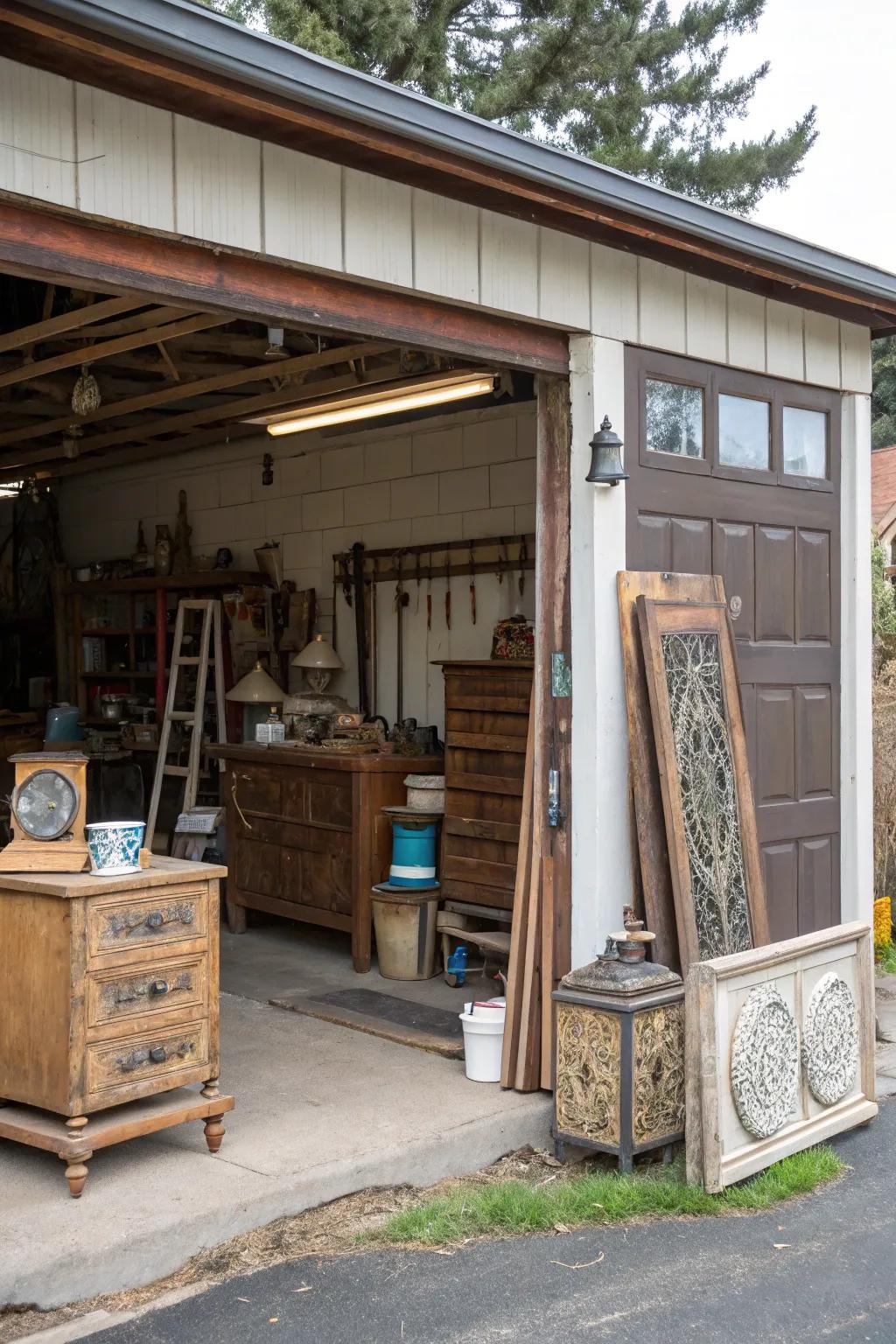 Salvaged decor can add personality and history to your landscape.