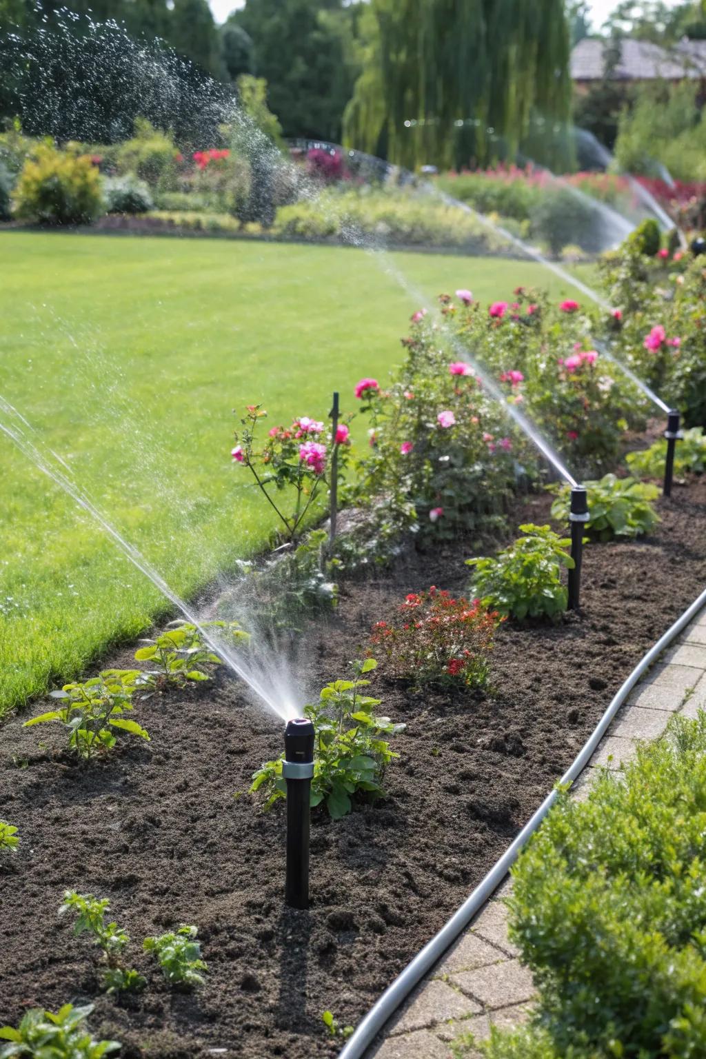 Smart irrigation ensures your plants receive the right amount of water.