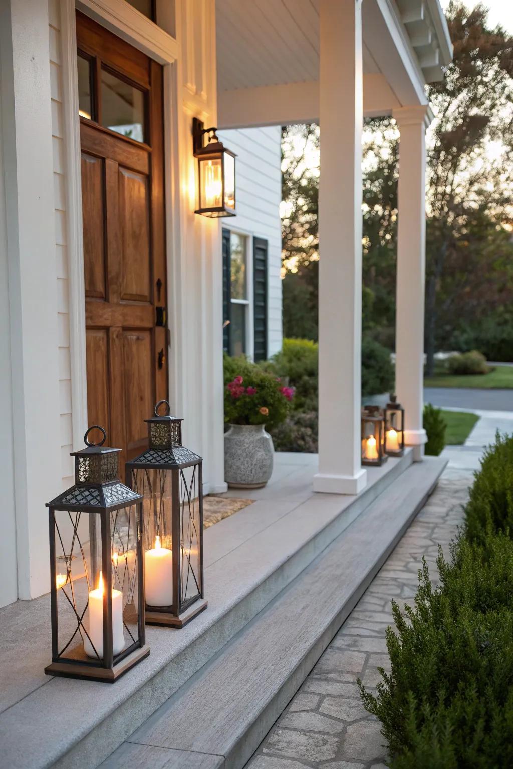 Embrace simplicity with minimalist lanterns.
