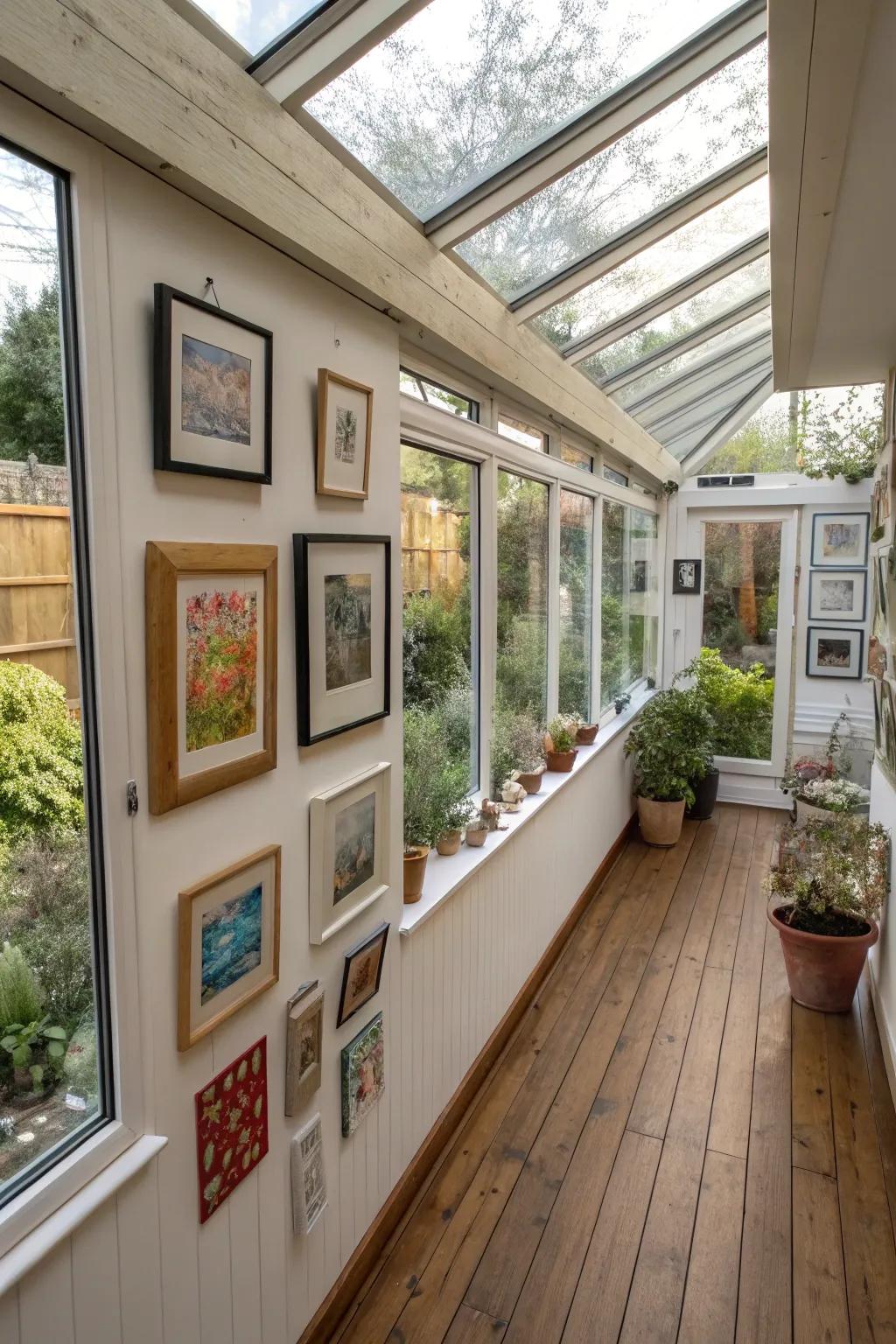 Personal touches make this lean-to conservatory feel like home.