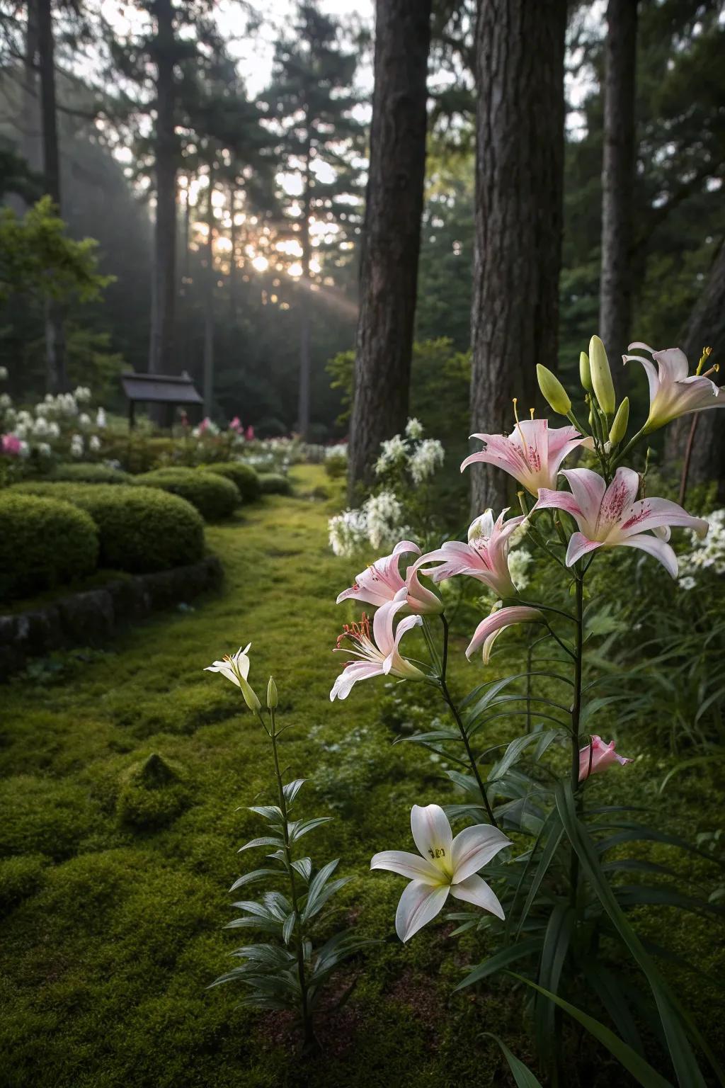 Shade-tolerant lilies brighten up low-light areas