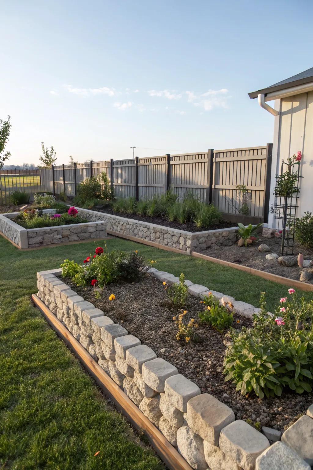 Frame your garden beautifully with edging.