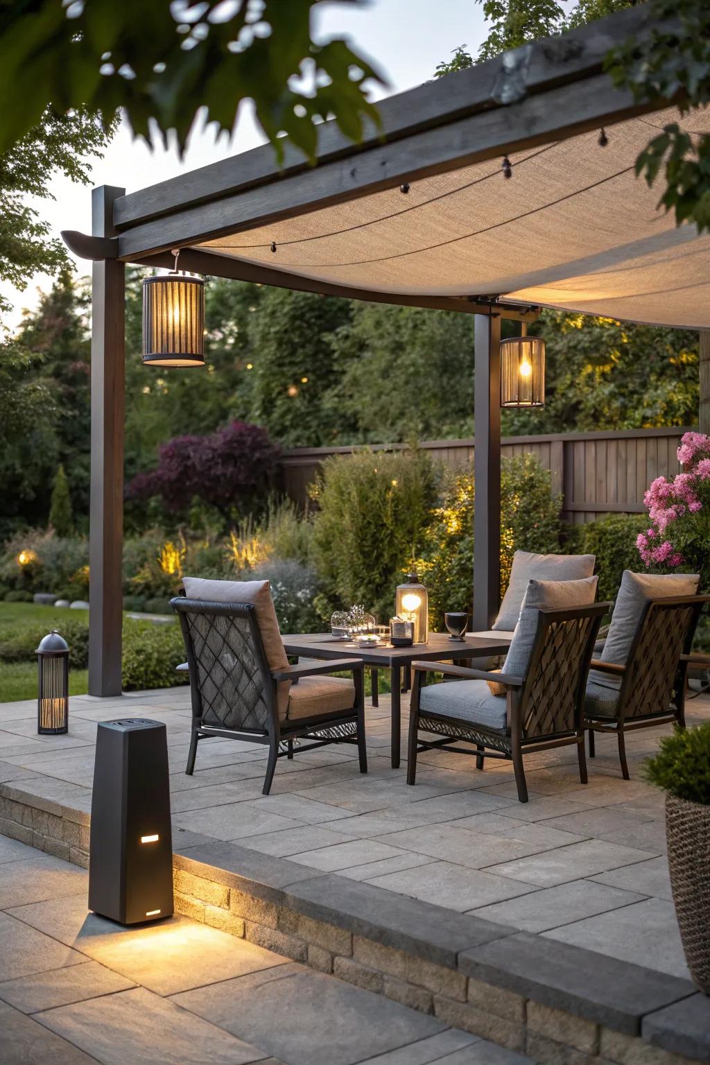 Integrated technology that enhances the patio experience