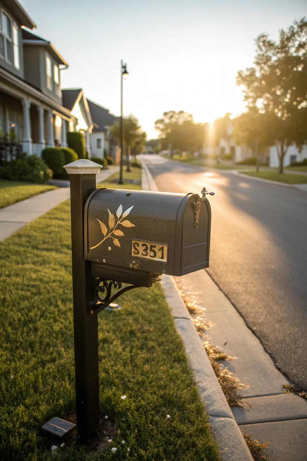 Make your mailbox shine with metallic accent decals.