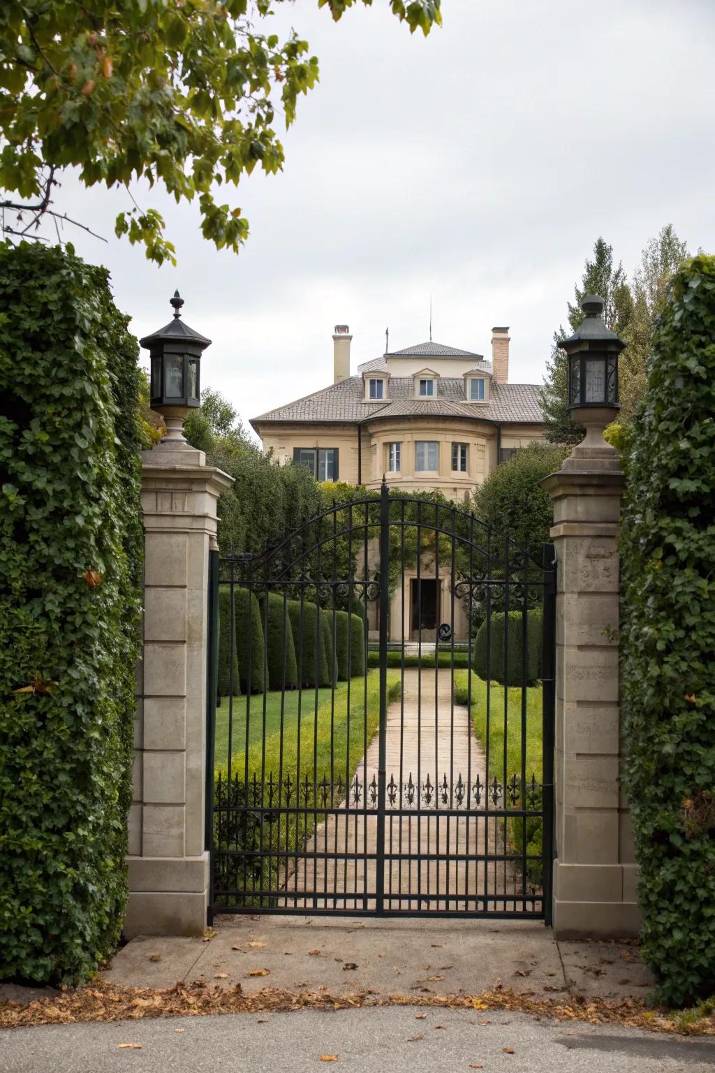Add a playful and secretive touch with hidden gateways in your fence.