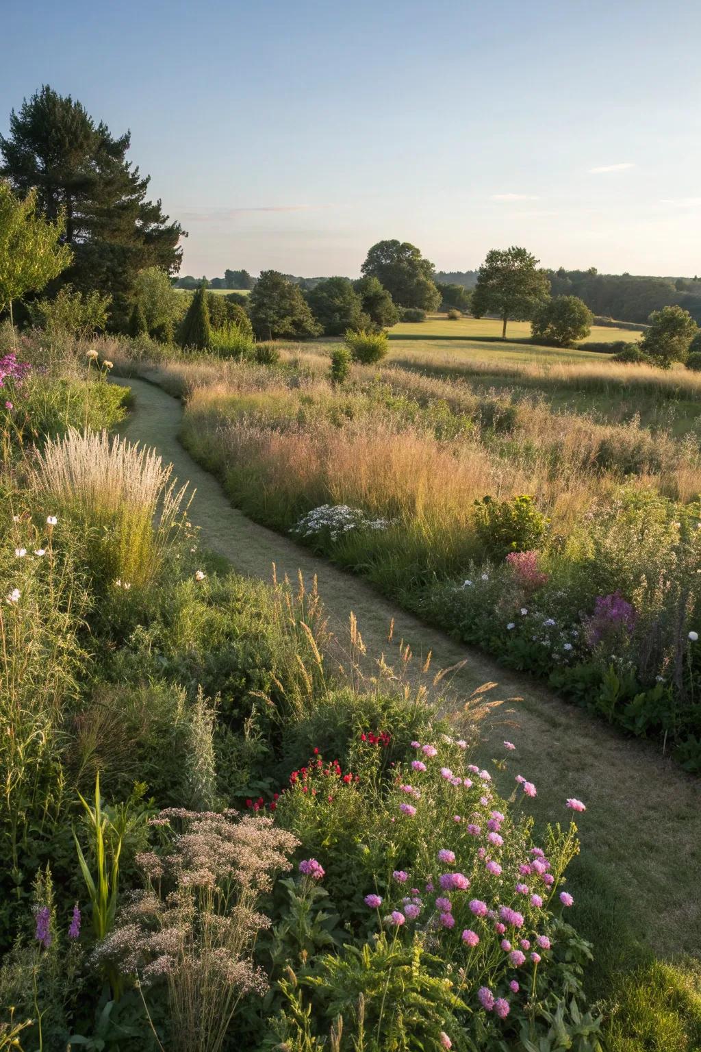 Captivating shadows playing across the garden.