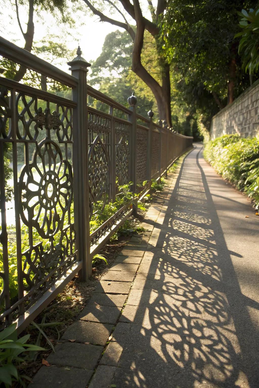 Cut-out patterns create dynamic shadow artwork.