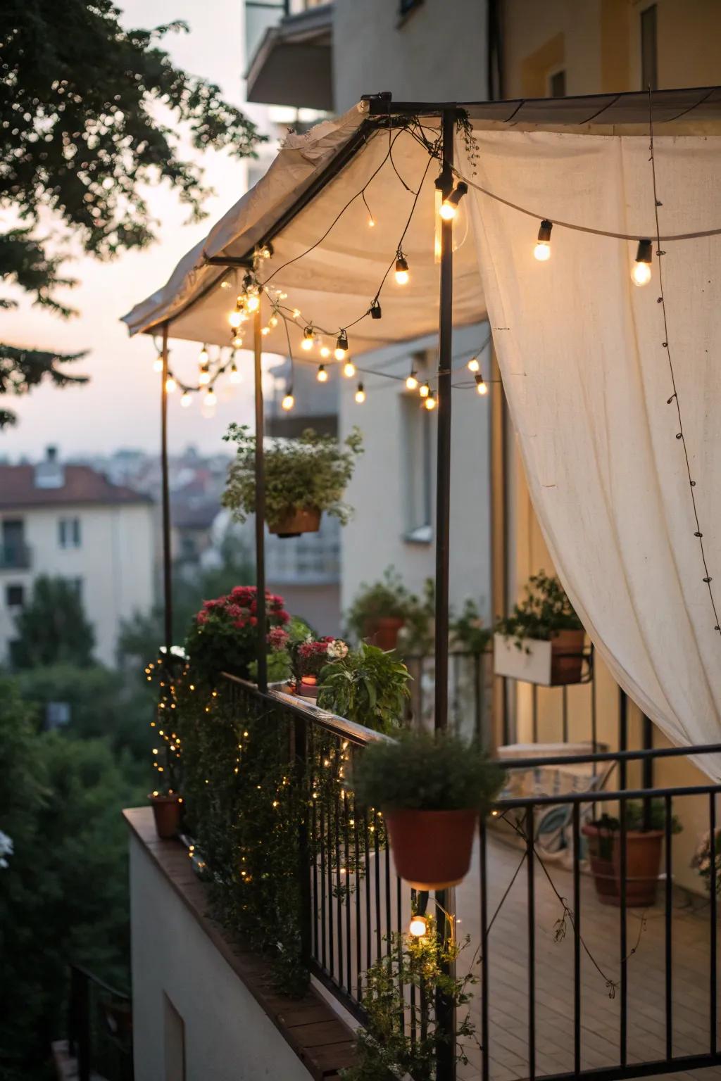 Add a whimsical touch with a fairy tale canopy.